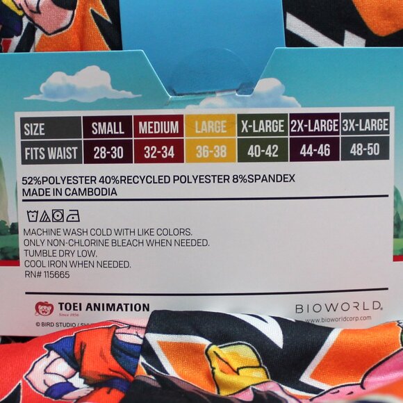 Men's New With Tags 2XL 44 - 46 Dragonball Z Graphic Sleep Pants With Pockets - Picture 5 of 8